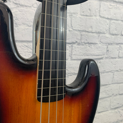 Squier Fretless Jazz Bass 4 String 3-Color Sunburst