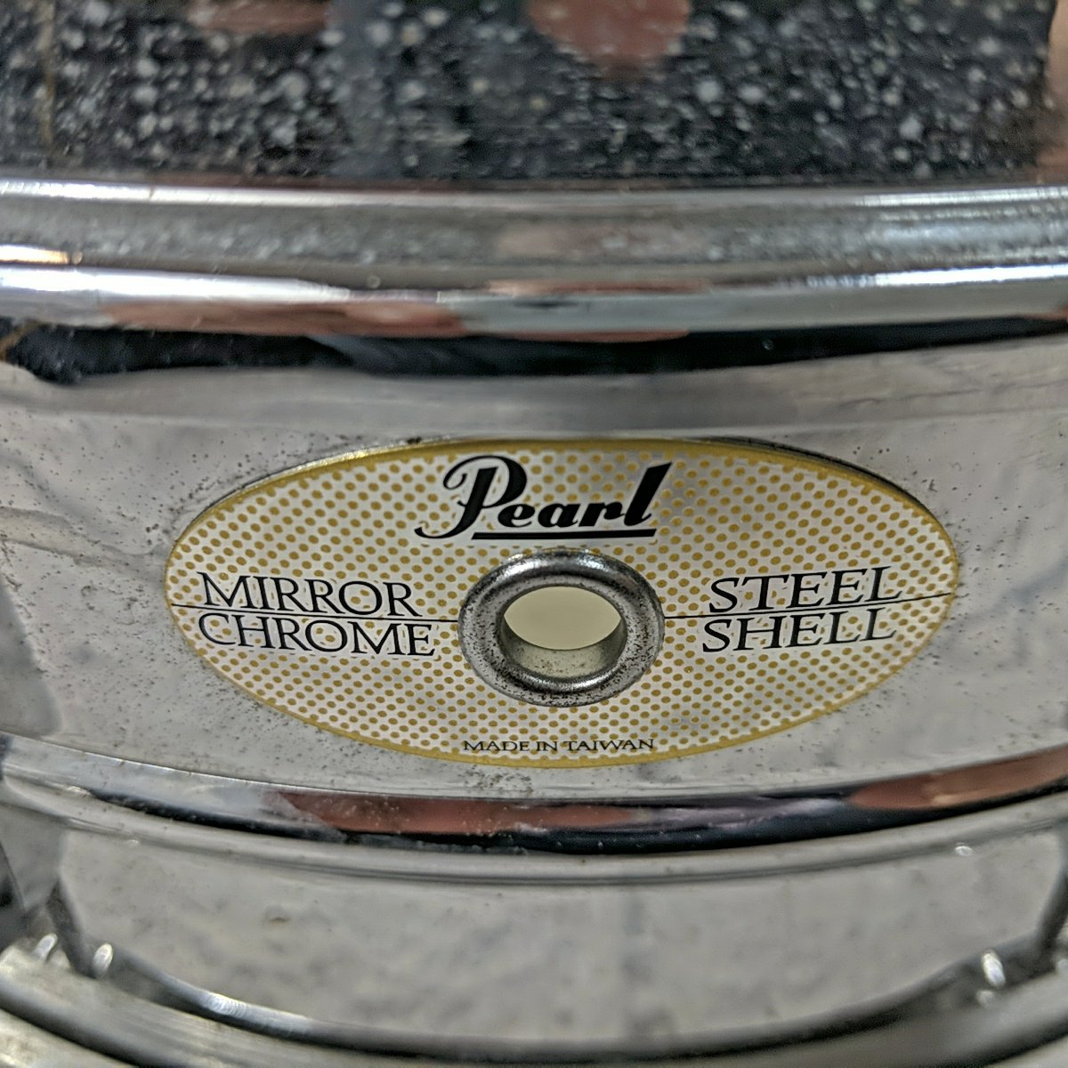 Pearl mirror chrome steel deals shell snare