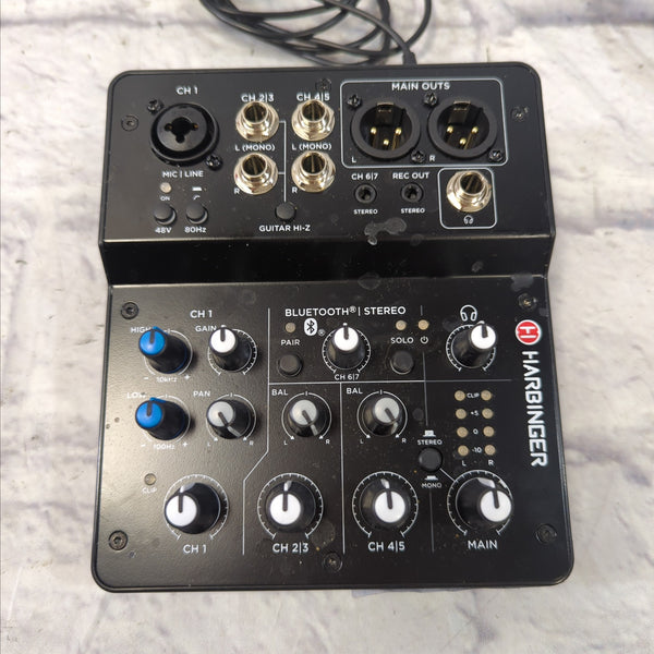 Harbinger LV7 5 Channel Mixer with Power Supply Evolution Music