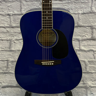 Suzuki SDG-10DB Dreadnought Acoustic Guitar Blue