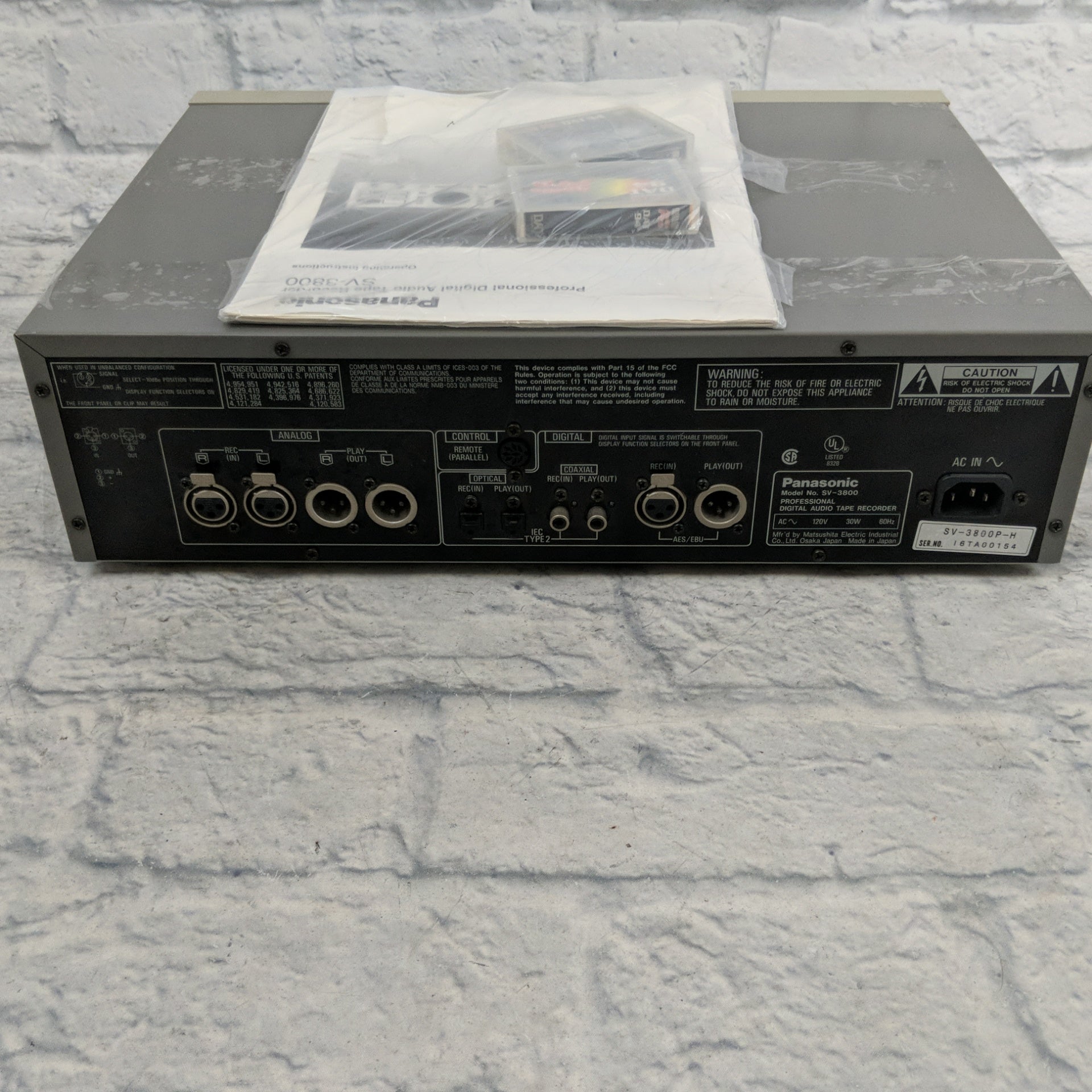 Panasonic SV-3800 DAT Recorder