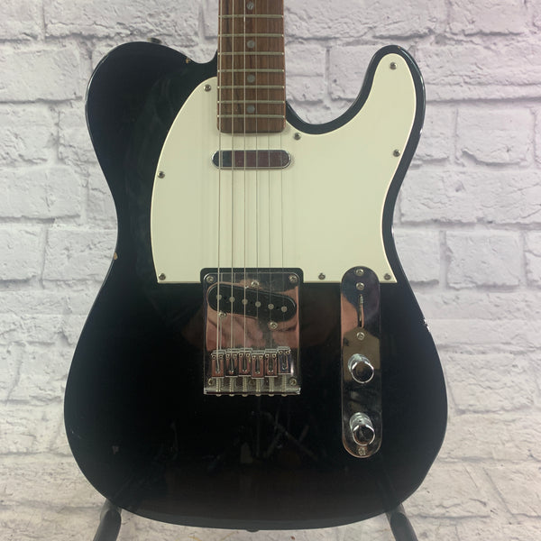 Squier Telecaster Electric Guitar - Black - Evolution Music