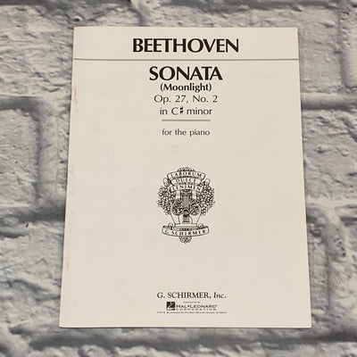 Hal Leonard Beethoven's Moonlight Sonata for the Piano