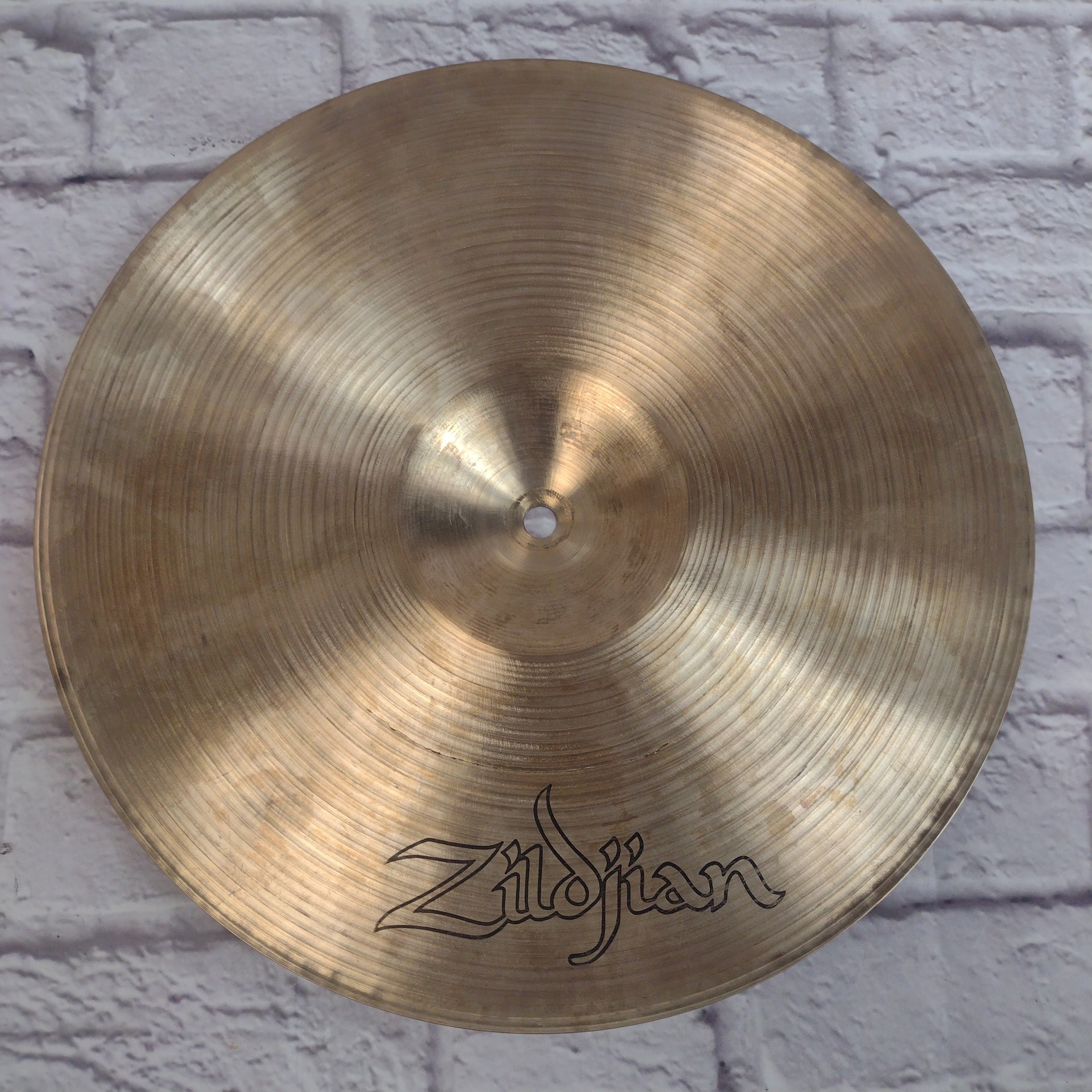 70's Zildjian New Beats Hollow Logo 14" CRACKED Hi Hats