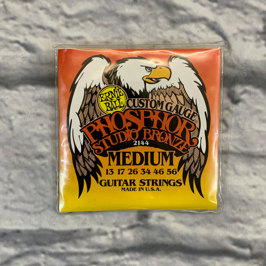 Ernie Ball Custom Gauge Phosphor Studio Bronze Medium 13-56 Acoustic Guitar Strings