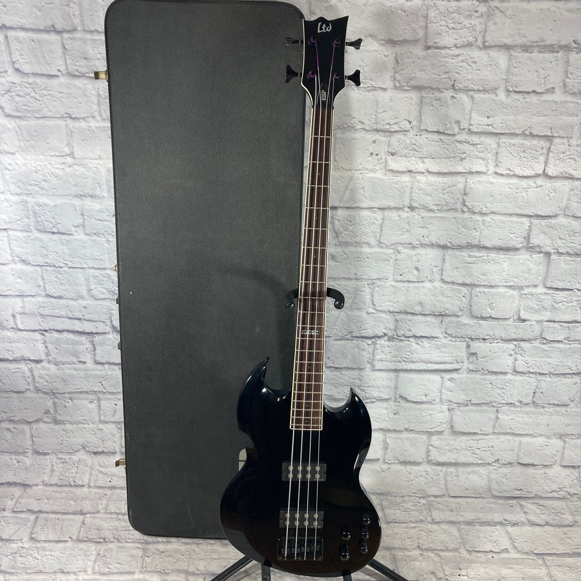 LTD Viper 304 4 String Bass Guitar with Hard Case