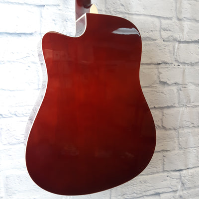 Oscar Schmidt OD45CTSPAK-W Acoustic Guitar - Cherry Sunburst