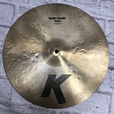 Zildjian 16 K Dark Thin Crash Cymbal