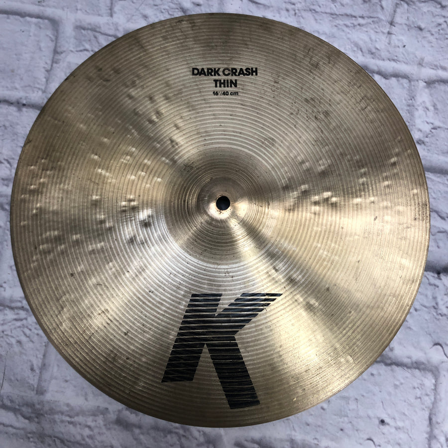 Zildjian 16 K Dark Thin Crash Cymbal