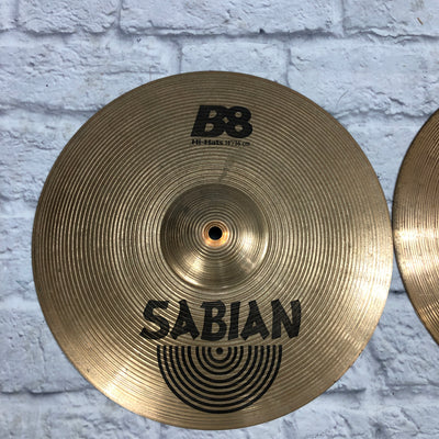 Sabian 14in B8 Hi Hat Cymbal Pair