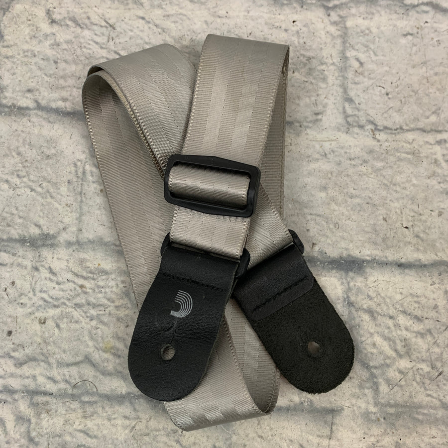 D'Addario Silver Seatbelt Strap