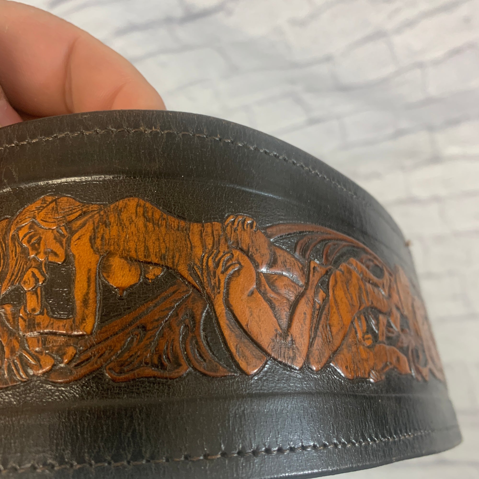 Silver Eagle Pick Pocket Model 69 Rare NSFW Leather Strap Strap