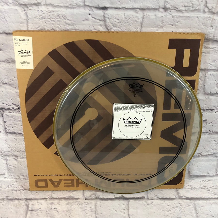Remo Powerstroke 3 20in Bass Drum Head with Falam Slam Patch