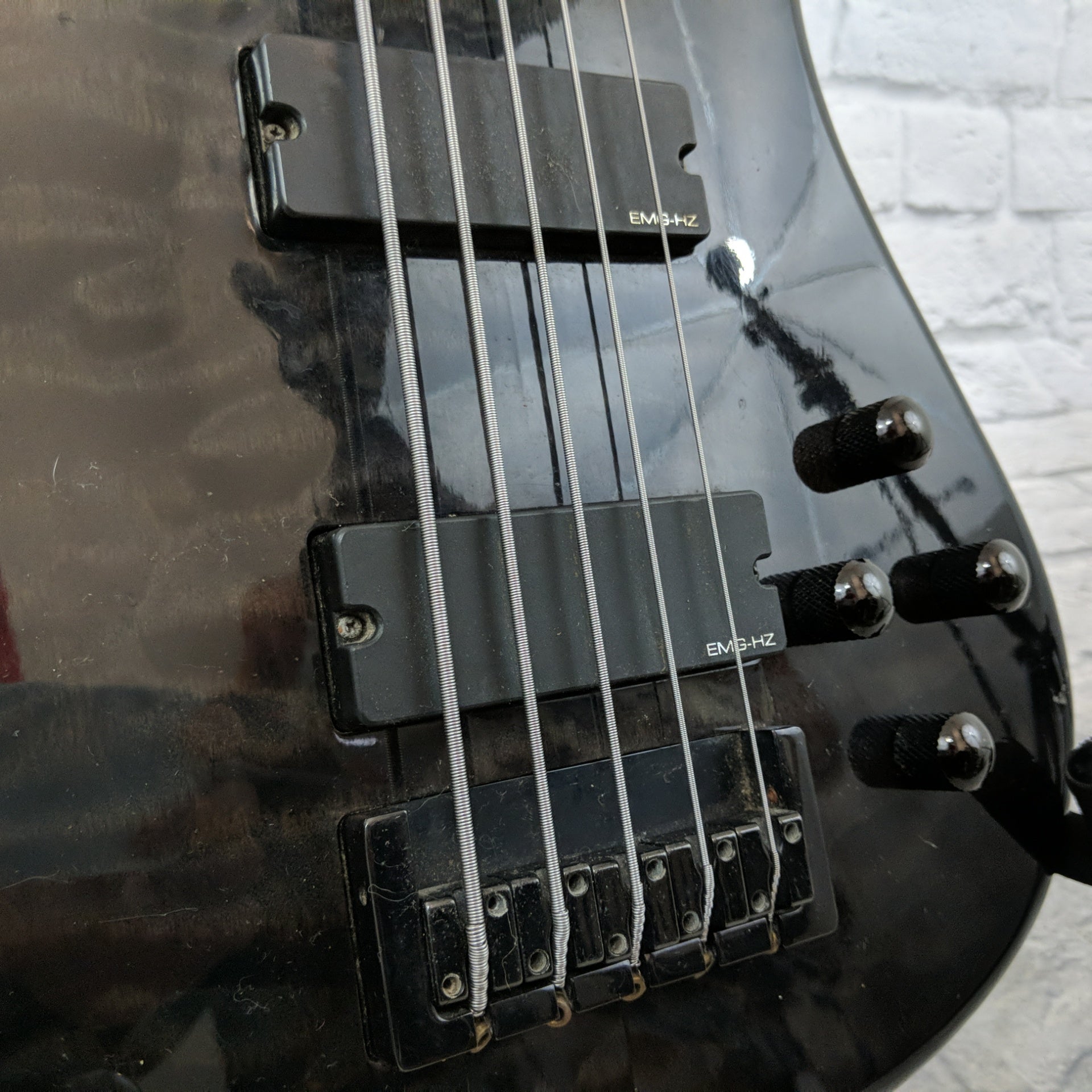 Spector Legend 5 String Bass Trans Black Quilt Finish