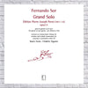 Hal Leonard Fernando Sor -Grand Solo: Edition Pierre Porro (1811-12), Op. 14