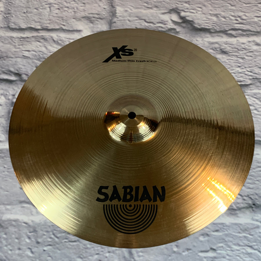 Sabian 16" XS20 Medium Thin Crash Cymbal