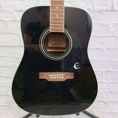 Epiphone PR-100EB Acoustic Guitar AS IS (Black)