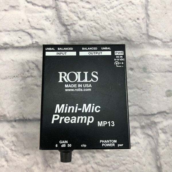 Rolls MP13 MiniMic Preamp Evolution Music