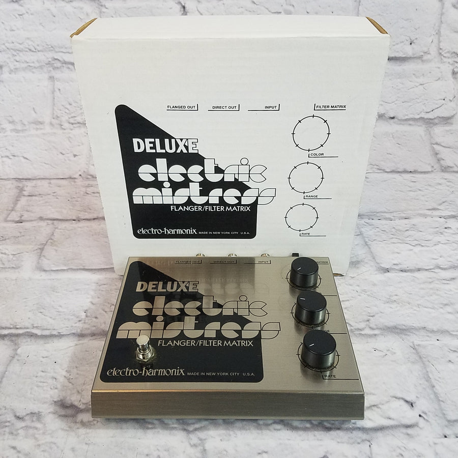Electro-Harmonix Deluxe Electric Mistress Flanger / Filter Matrix Vintage Reissue with Power Supply