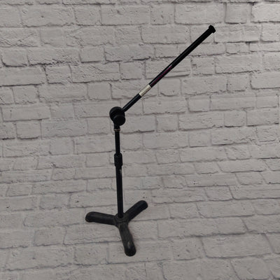 On-Stage Short 13.5 inch Boom Microphone Stand with Heavy Tripod Base