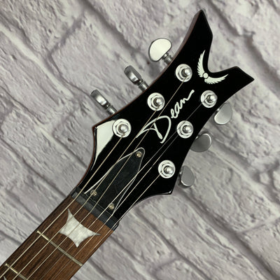 Dean Icon Flame Top Trans Amber