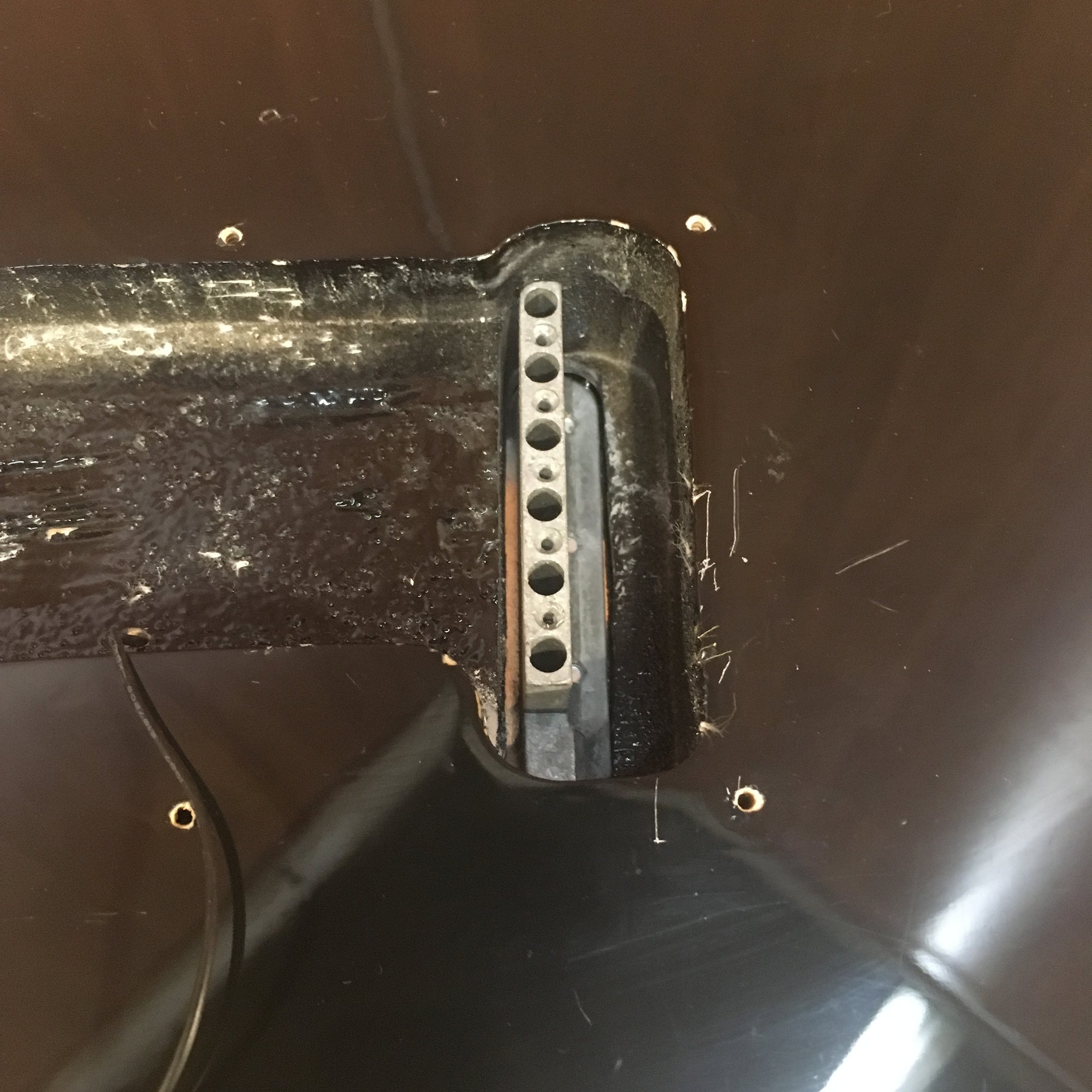 Silvertone Strat Body Loaded