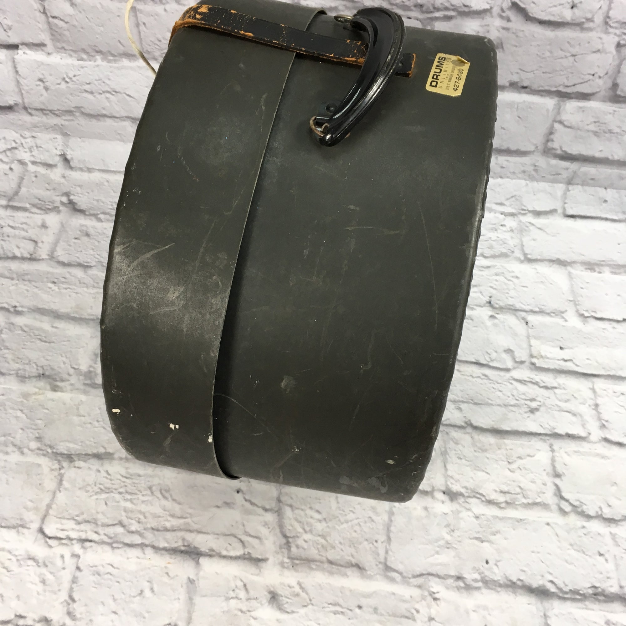 Vintage Ludwig 14in Fibre Snare Drum Case  Yellow Logo
