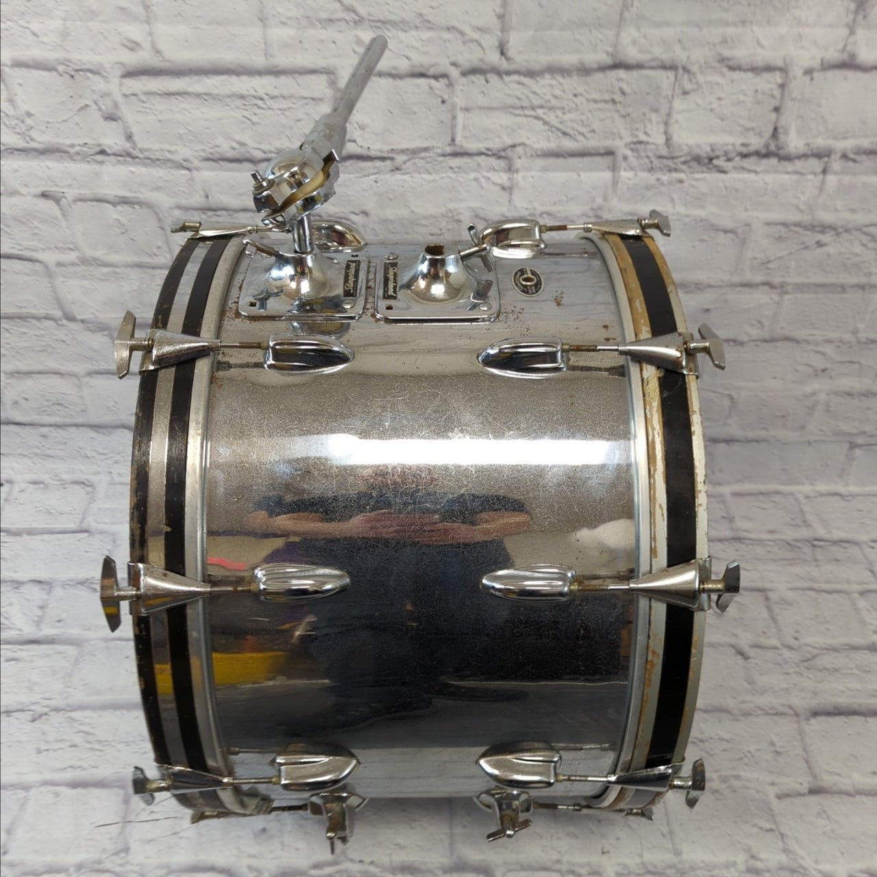 Slingerland 22 Chrome Over Wood Kick Drum