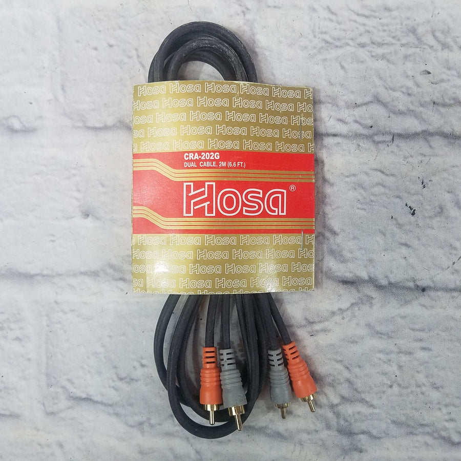 Hosa CRA-202G Dual RCA 2M