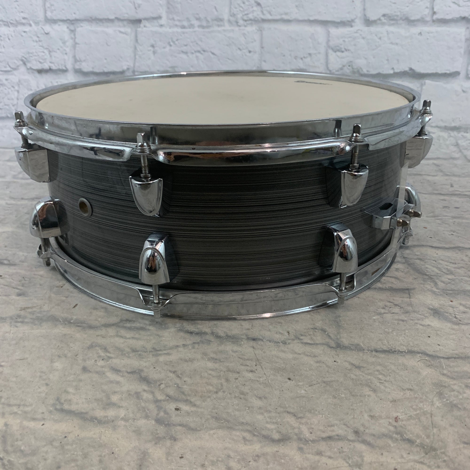 Premier 5" x 14" Snare - Silver Hairline Wrap