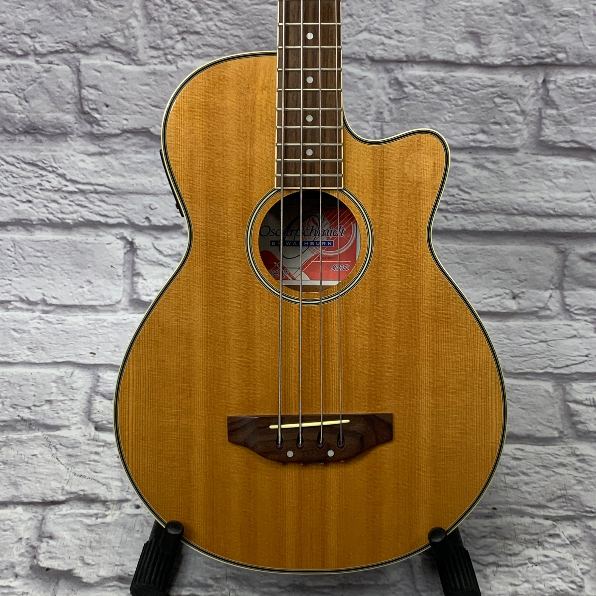 Oscar Schmidt Oscar Schmidt OB100-N Acoustic/Electric Bass w/ Gig Bag