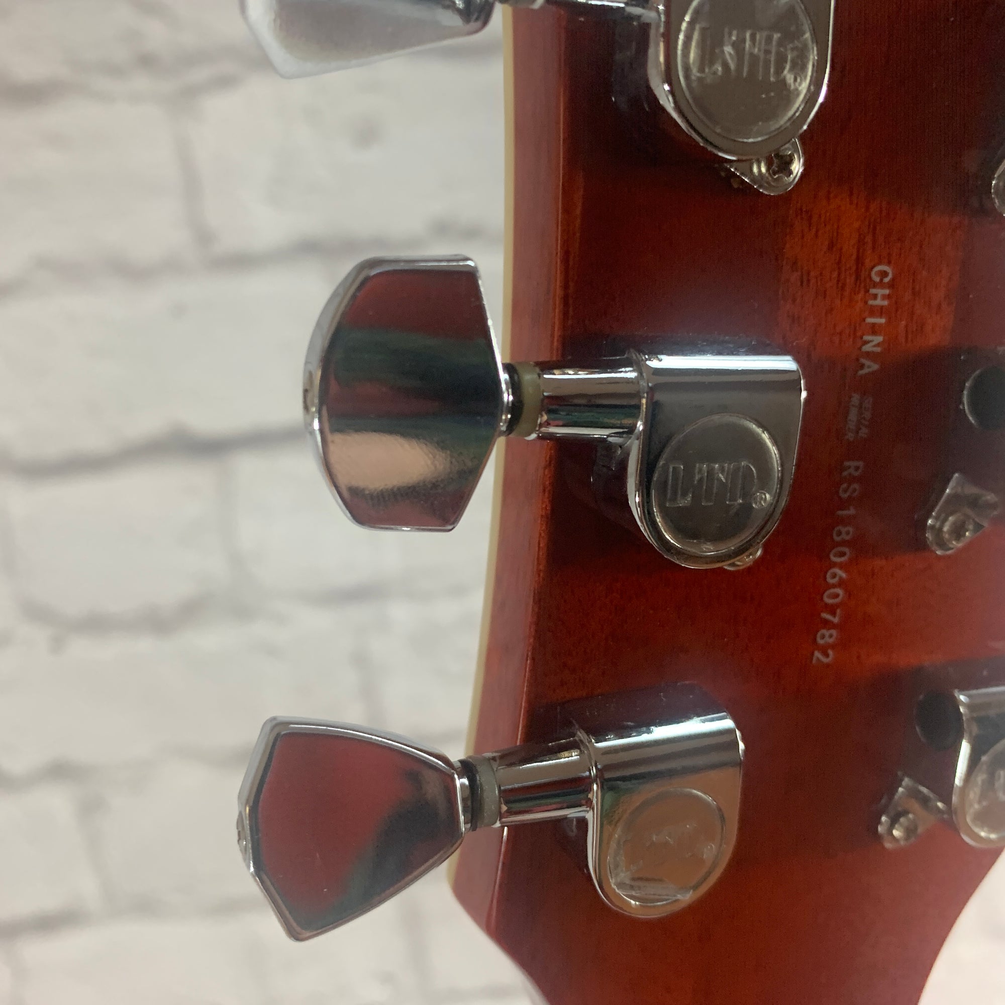 LTD EC256 Flame Top Solid Body Electric Guitar