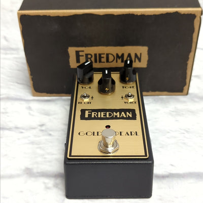 Friedman Golden Pearl Transparent Low Gain Overdrive Guitar Effects Pedal