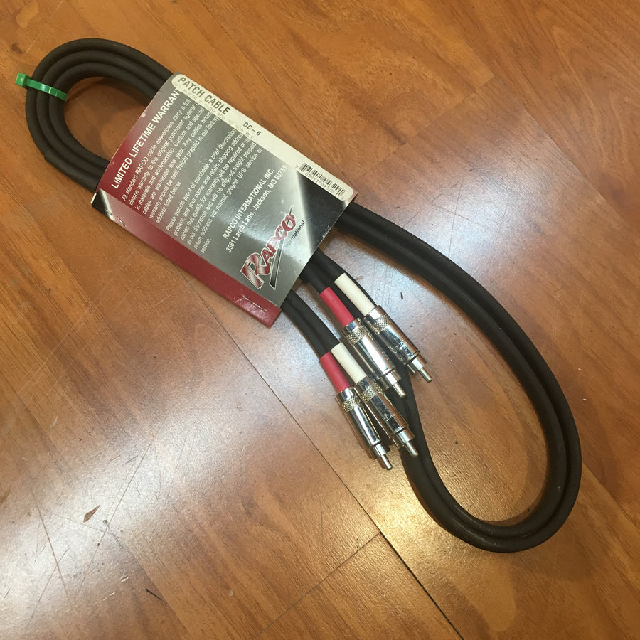 6ft Dual RCA to RCA Stereo Cable (male to male, new)