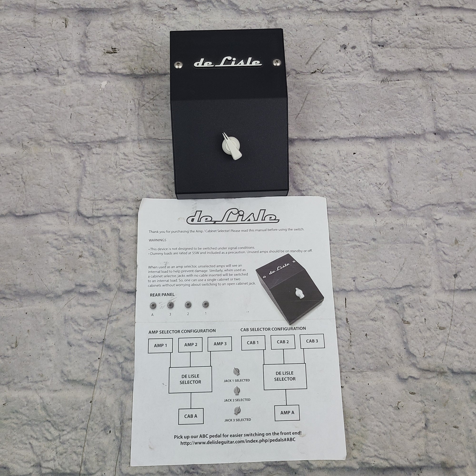 De Lisle Cab Selector V1 Footswitch