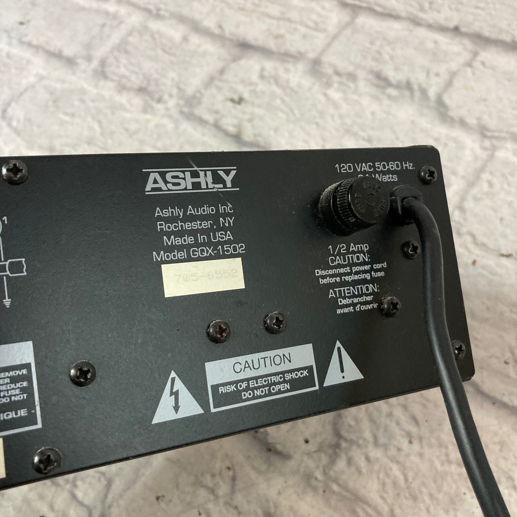 Ashly GQX Series Model 1502 Rack EQ
