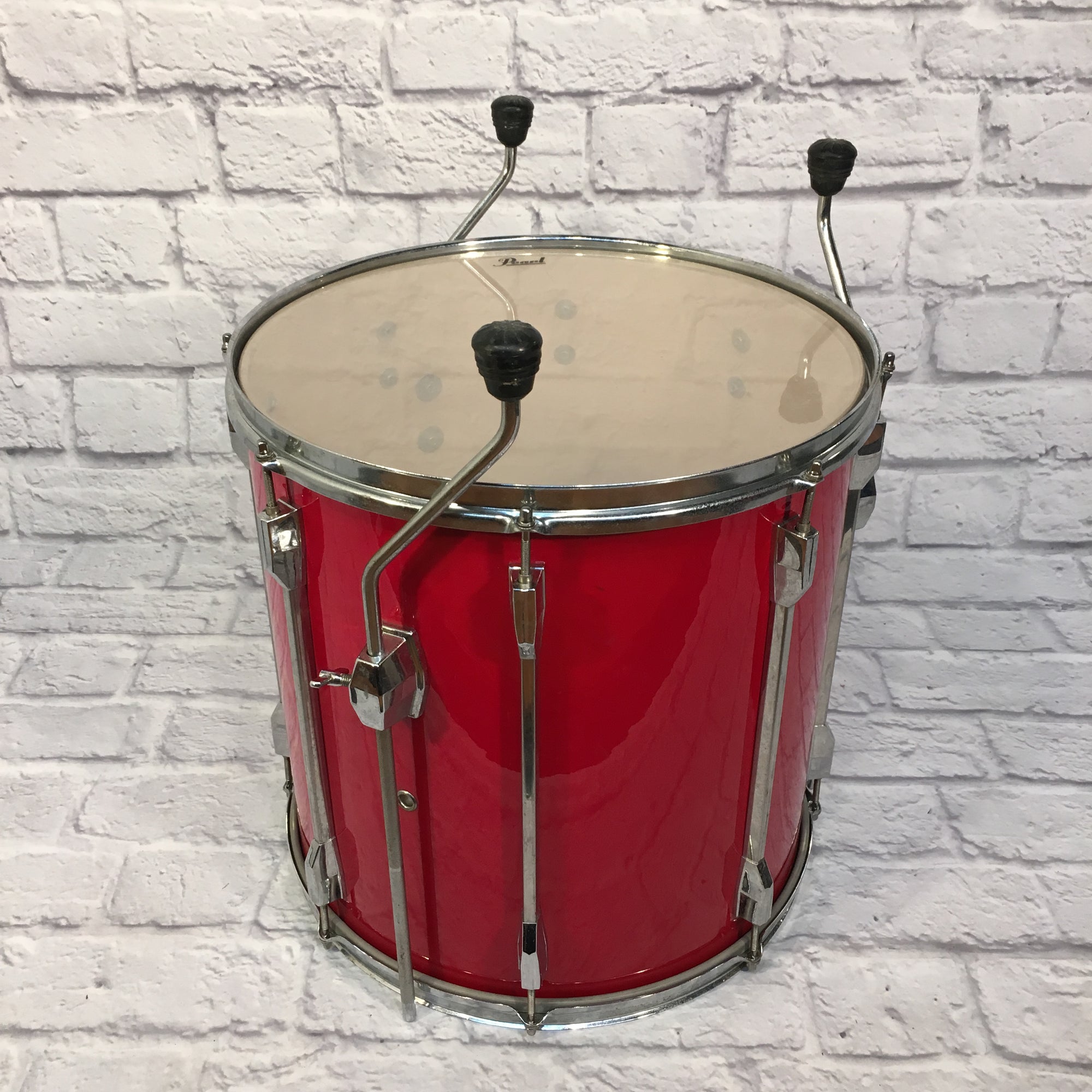 Pearl Export 5 Piece Drum Kit Red 22 16 14 13 12