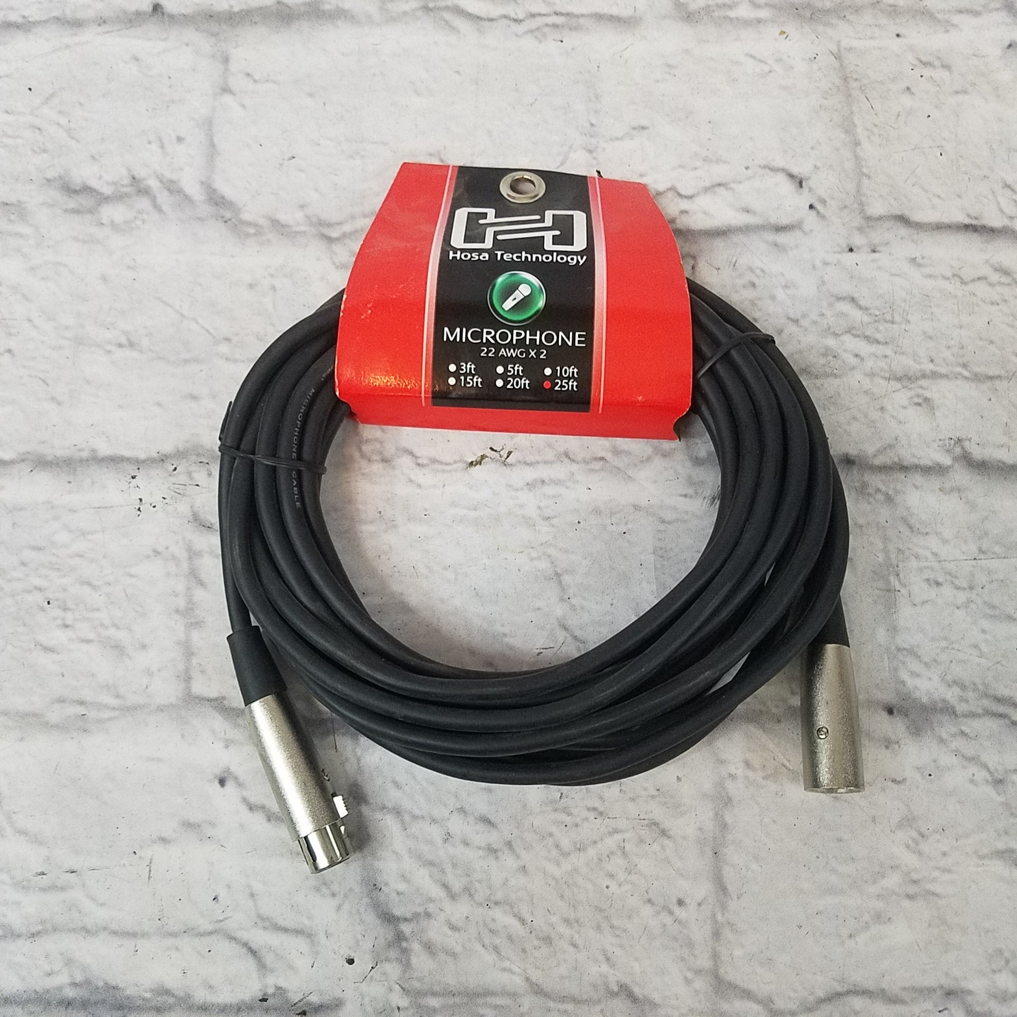 Hosa 22 AWG 25ft Microphone Cable