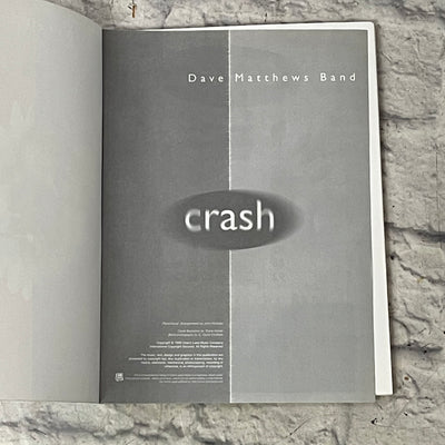 Dave Matthews Band Crash Song Book