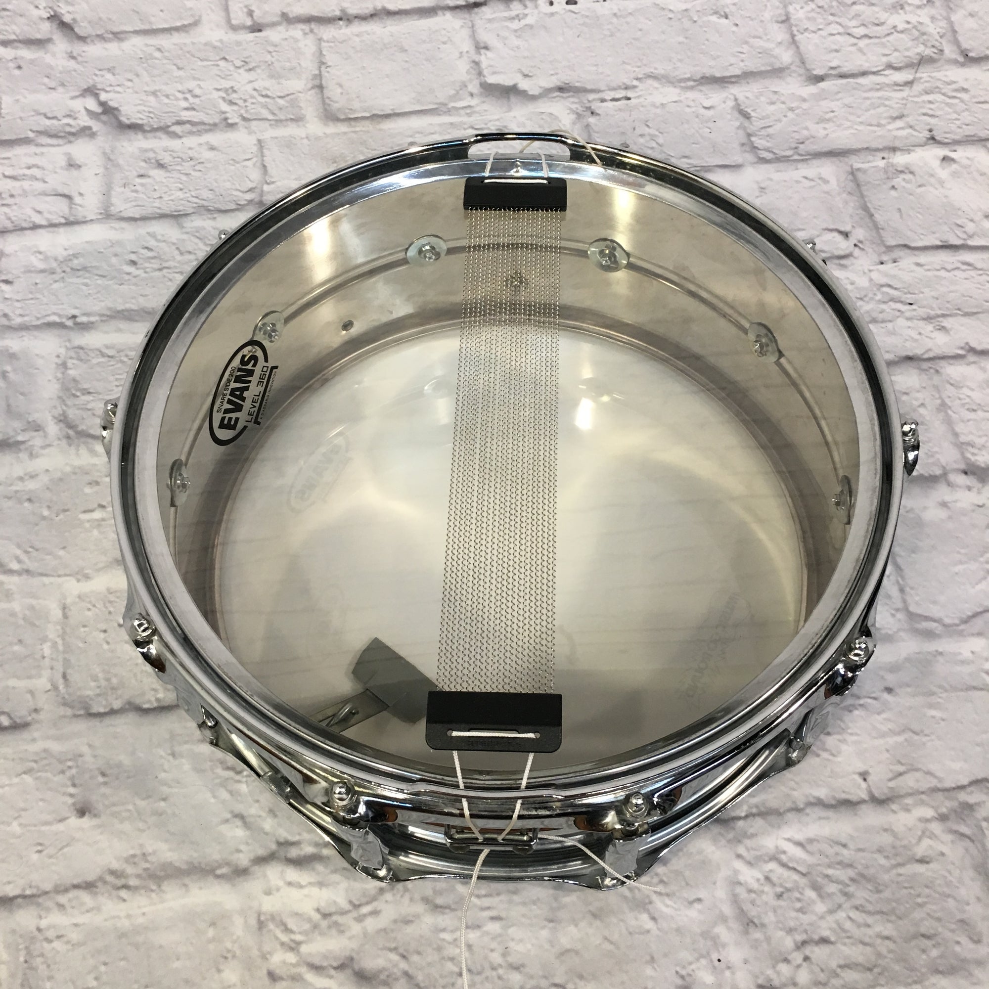 1969 Premier PD8635 14x5.5 Inch 10 Lug Steel Snare Drum