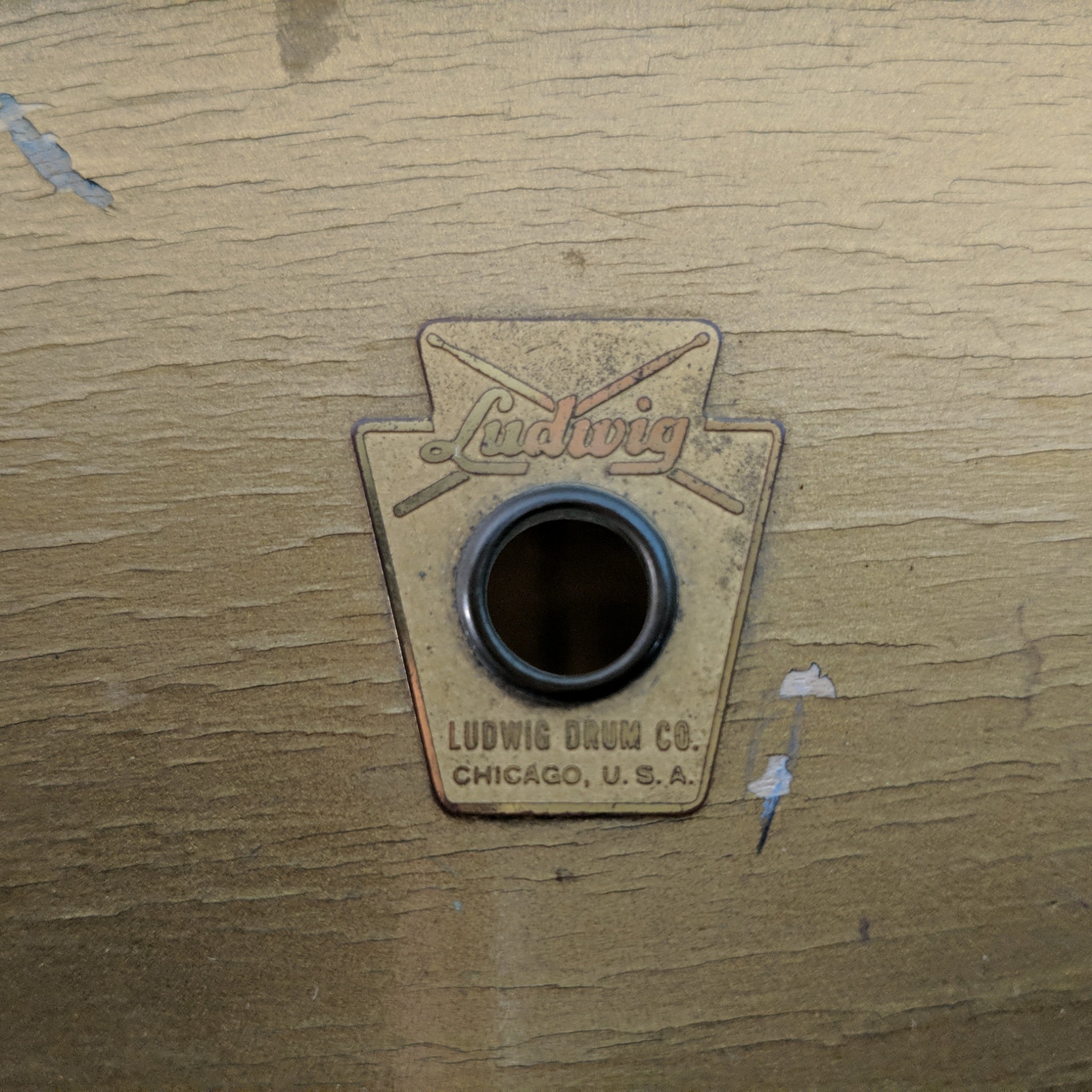 Vintage Ludwig 22 Bass Drum 1960-63 Pre Serial Keystone Badge