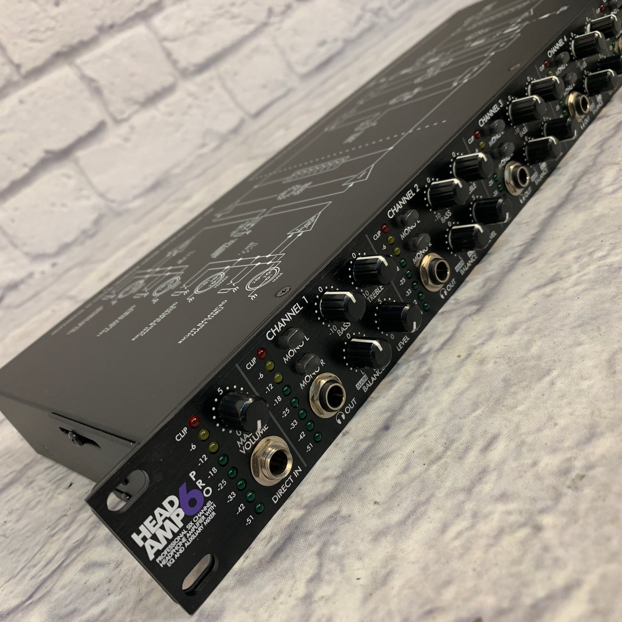 ART HeadAmp6Pro 6-Channel Headphone Amp w/ EQ