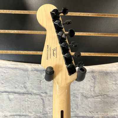 Squier Bullet Strat w/ Black Sparkle body w/ hot rails in bridge Electric Guitar