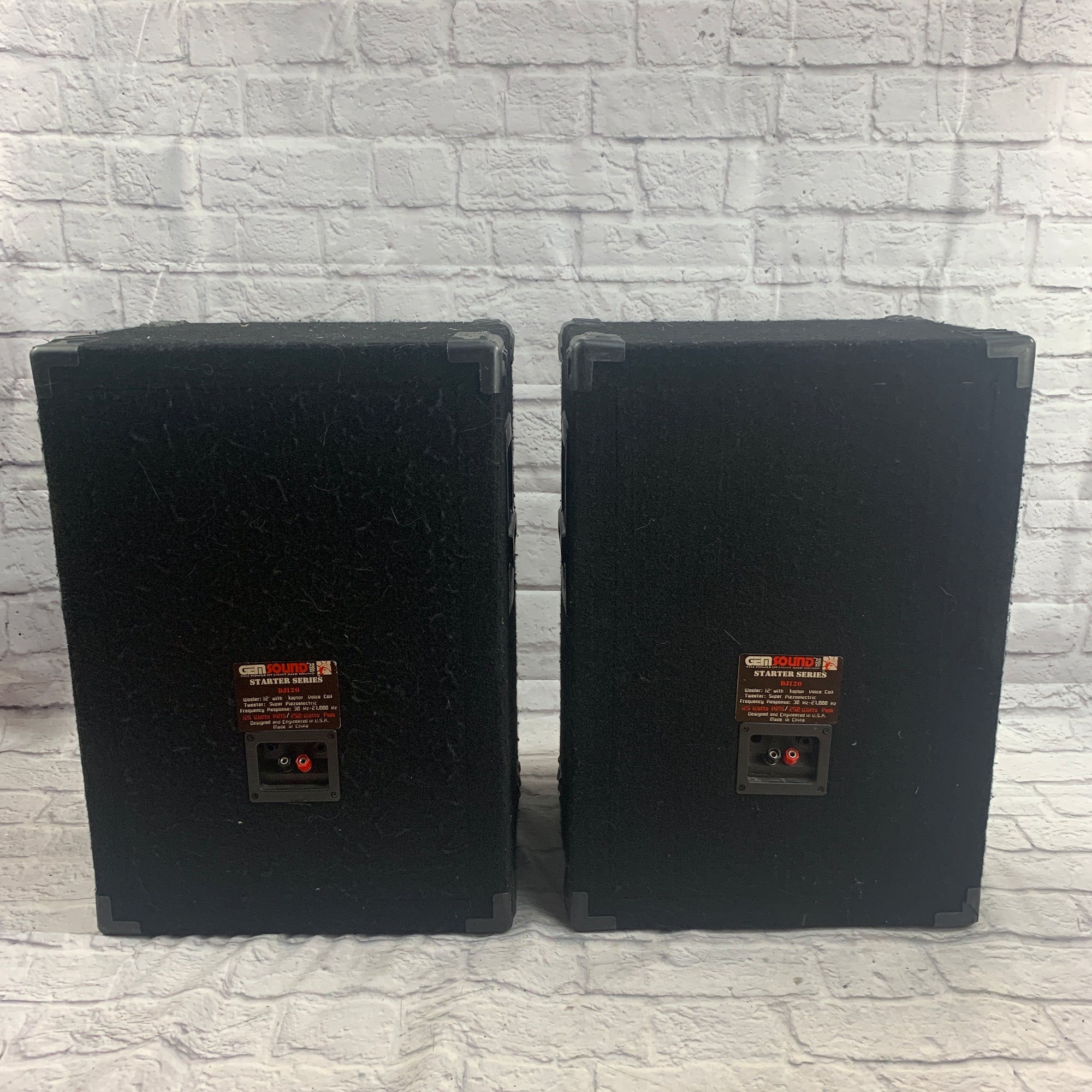 Gem Sound DJ120 12in 2-Way PA Speaker Pair
