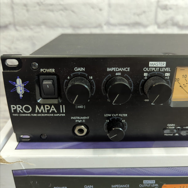 ART Pro MPA II 2Channel Tube Microphone Preamp 2009 Present Black Evolution Music