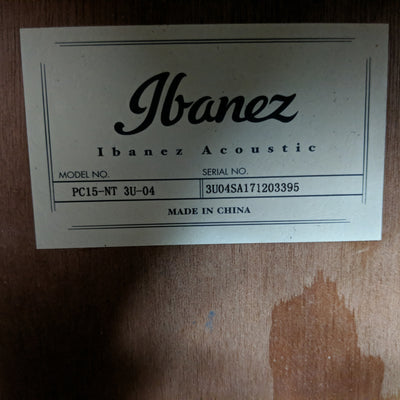 Ibanez PC15NT Performance Grand Concert Acoustic Guitar Natural