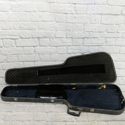 Hardshell Bass Case Grey Covered in Stickers