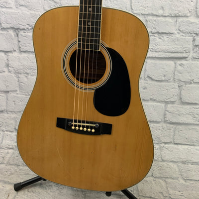 Harmony H-166 Dreadnought Acoustic Guitar MIK 1970s - Natural