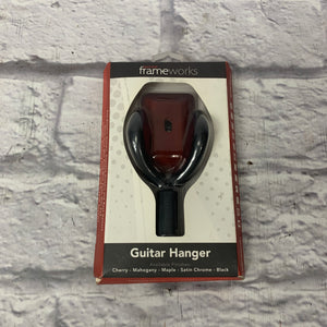 Frameworks GFW-GTR-HNGRCHR Guitar Wall Hanger Cherry Finish