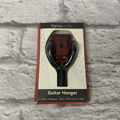 Frameworks GFW-GTR-HNGRCHR Guitar Wall Hanger Cherry Finish